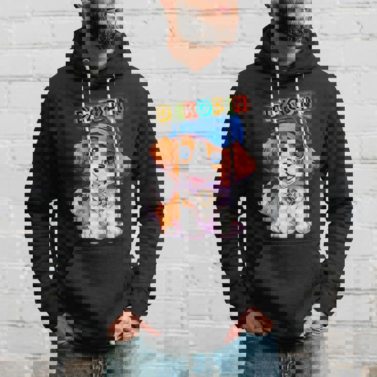 仔犬 野球 Decoy デコピン 愛犬 Kooikerhondje かわいい 人気者 パーカー 彼への贈り物