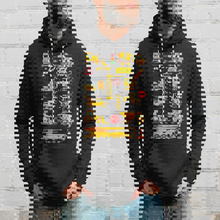 働く車 工事車両 面白いtシャツ イラスト かわいい キッズ 子供用 メンズ おもしろグッズ 子供 男の子 パーカー 彼への贈り物