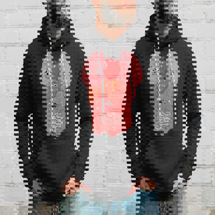 内臓 面白い 人体 解剖学 微笑 パーカー 彼への贈り物