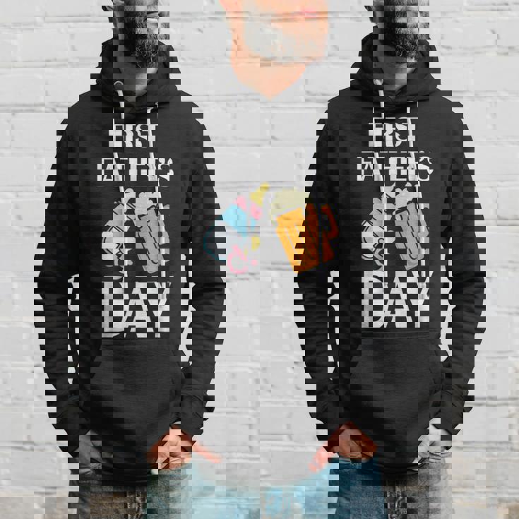 初めての父の日 ビール ミルク 新しいお父さん お父さん 若い親 パーカー 彼への贈り物