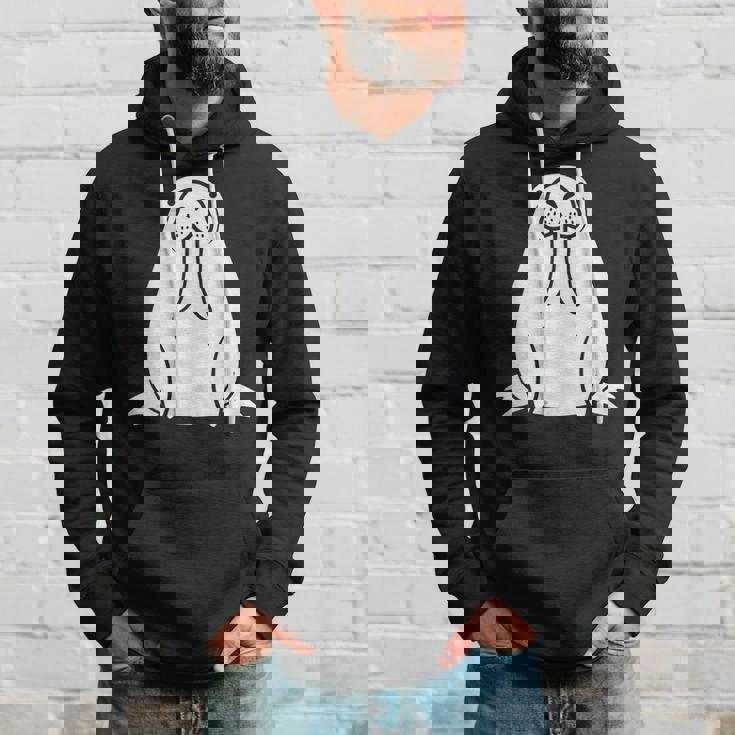 動物 かわいい ミニマリスト セイウチ シンプルなセイウチ パーカー 彼への贈り物