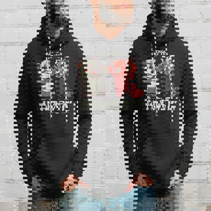 君はパンダスティックだよハイタッチのレッサーパンダとパンダ パーカー 彼への贈り物