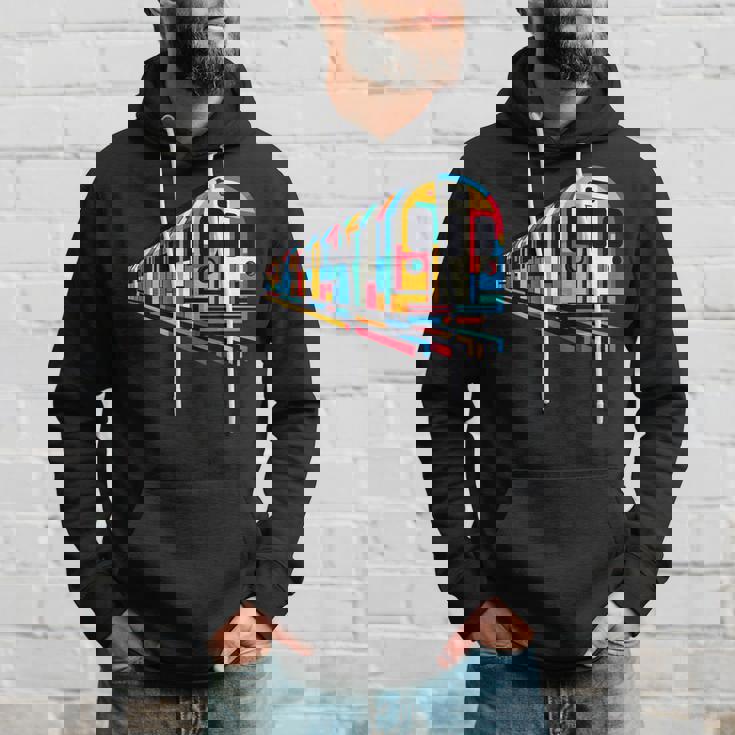 地下鉄 列車 地下鉄 機関車 鉄道愛好家 パーカー 彼への贈り物