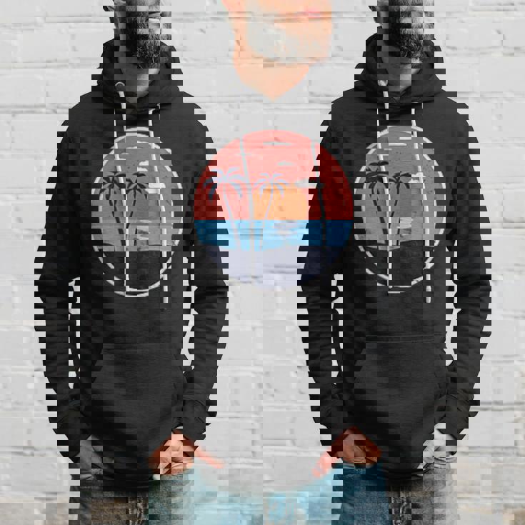 夏のビーチパームグラフィックポケットパッチバッジアイコンミニマリスト。 パーカー 彼への贈り物