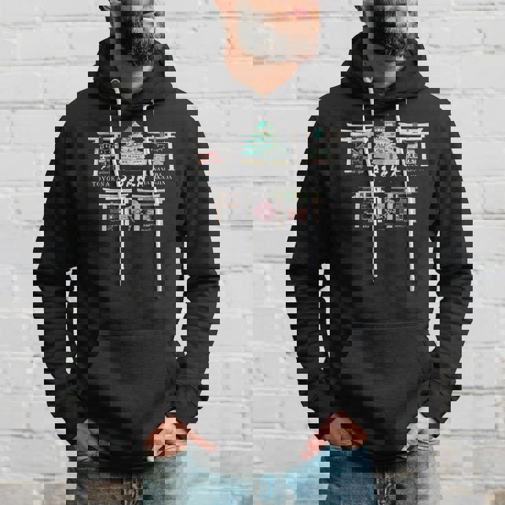 大阪、観光名所、城、神社、寺、日本を描く パーカー 彼への贈り物