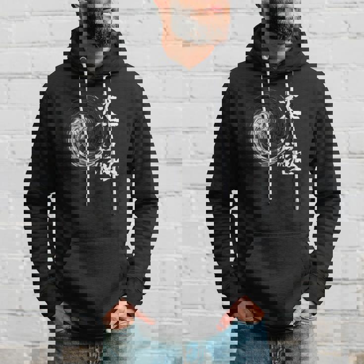 太極拳 太極拳 陰陽サークル パーカー 彼への贈り物