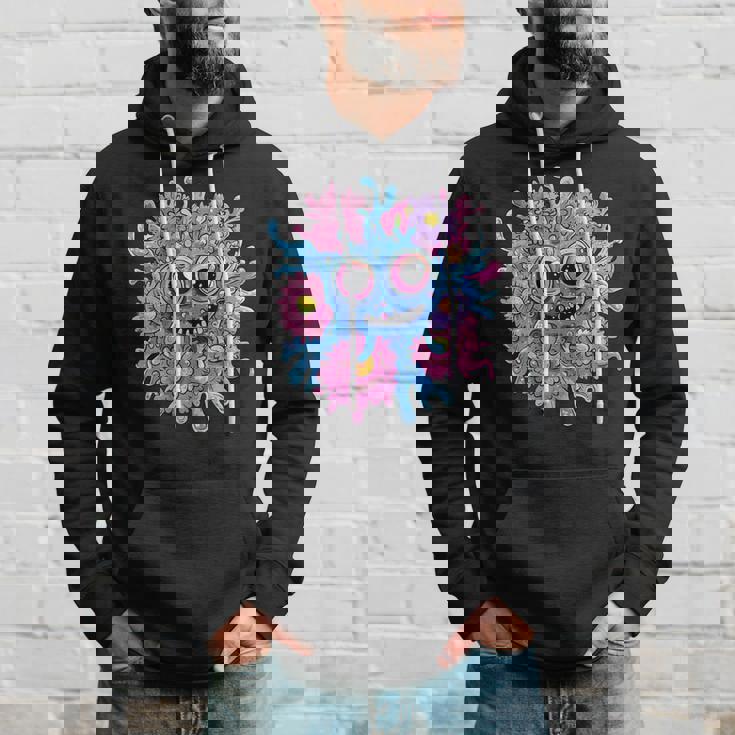 奇抜なハッピーモンスター 大きな瞳 パーカー 彼への贈り物