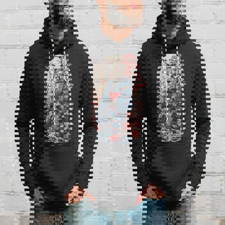 妖怪猫 着物美桜風 パーカー 彼への贈り物