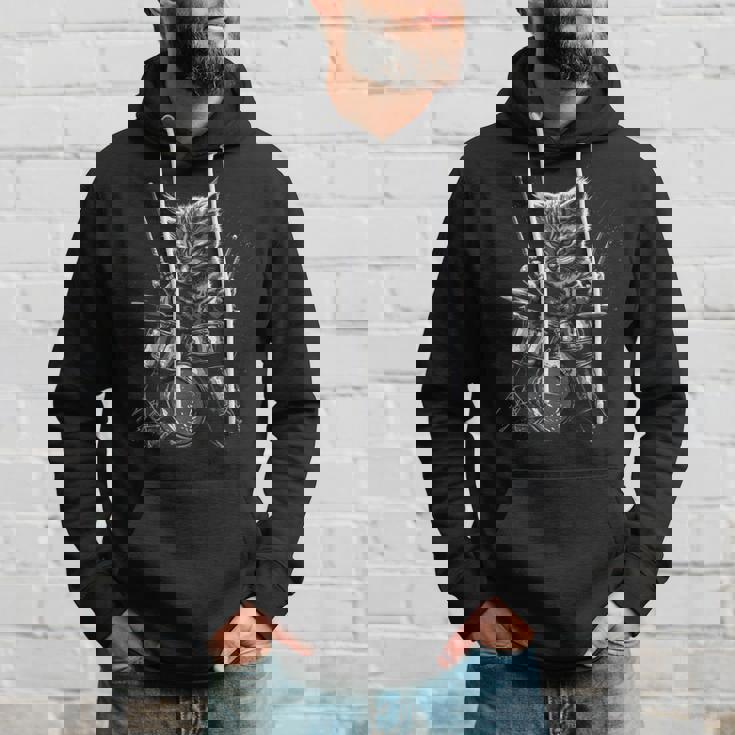 子猫ロックバンド ドラマー 猫 ドラム パーカー 彼への贈り物