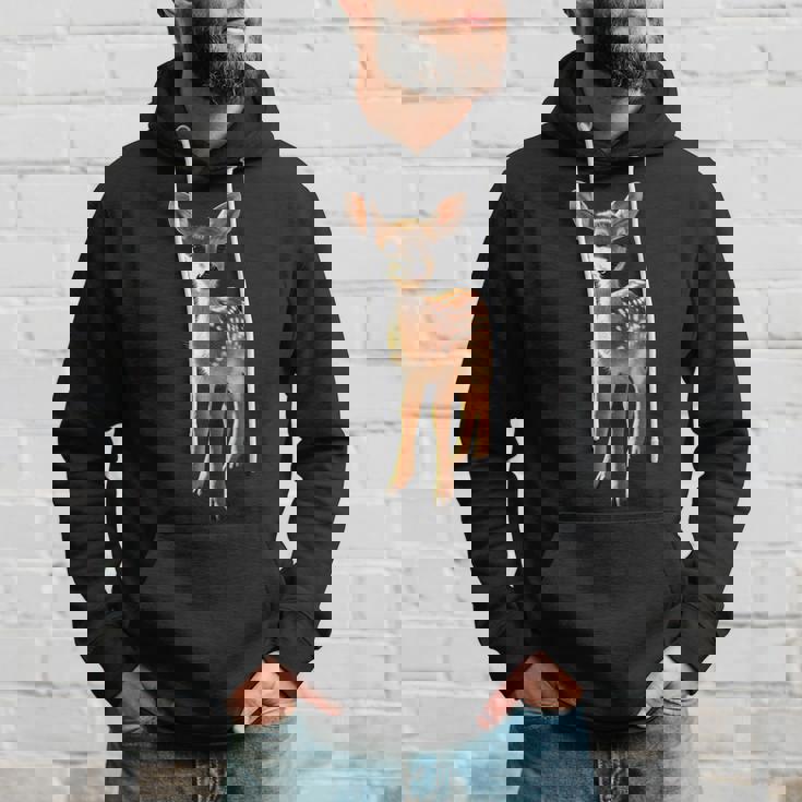 子鹿愛好家のためのロー鹿 ローバック鹿 子鹿 スイート鹿 パーカー 彼への贈り物