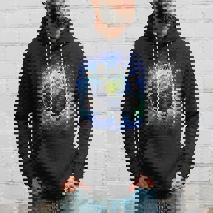 宇宙地球動物グループシーン パーカー 彼への贈り物