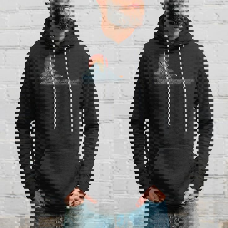 山 柴犬秋田犬かわいい犬と富士 パーカー 彼への贈り物