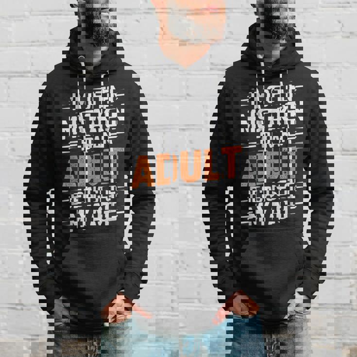 年齢のせいでよく大人と間違われる パーカー 彼への贈り物