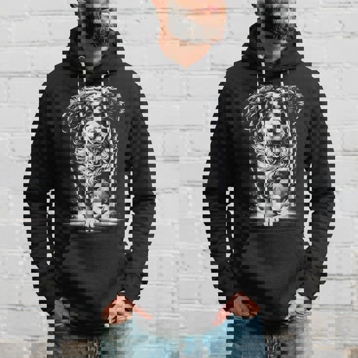 幸せなポーズでかわいいバーニーズマウンテンドッグ パーカー 彼への贈り物