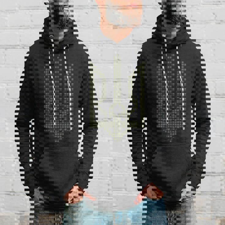 心臓にオリーブウクライナのトリズブシンボル ウクライナトライデント。 パーカー 彼への贈り物