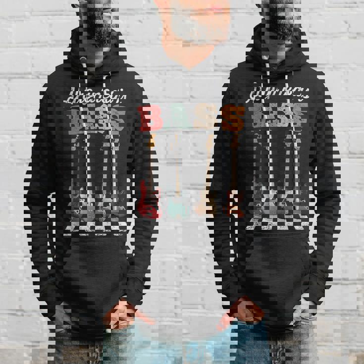 必要なのはベースだけ ベーシストのための有名なクロスウォーク All You Need Is Bass パーカー 彼への贈り物