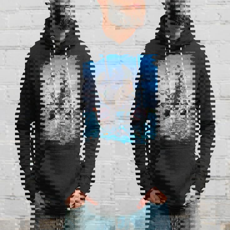 恐竜乗馬サメ ビーチオーシャンサメ サングラス 面白い パーカー 彼への贈り物