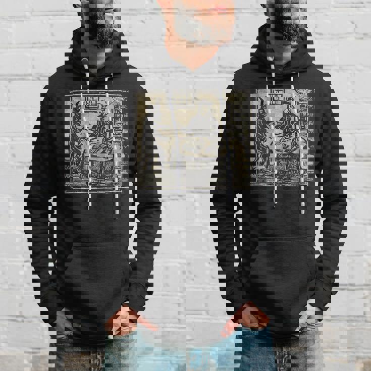 悪魔 オカルト 鬼 召喚 ゴス ホラー 美的 ウッドカット パーカー 彼への贈り物