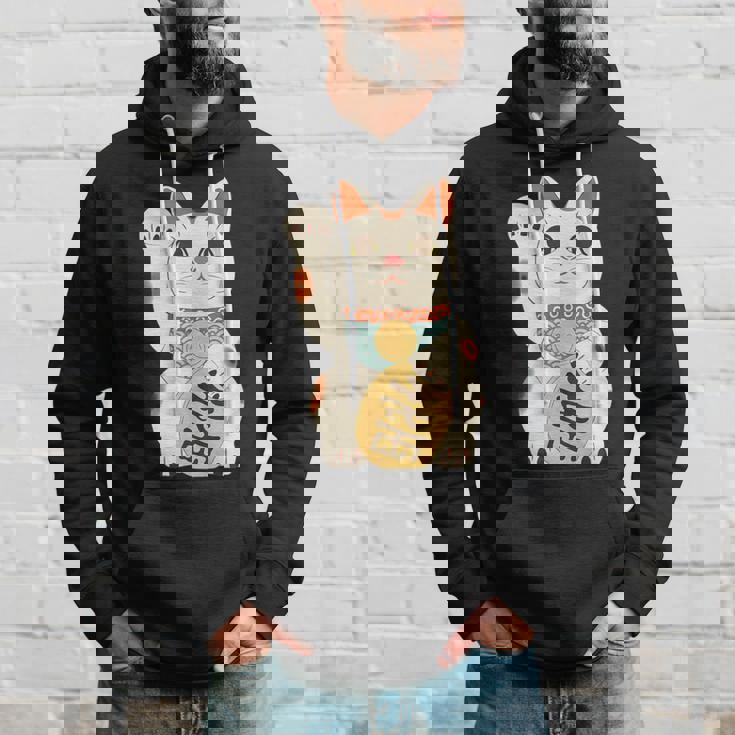 招き猫 日本の招き猫まねき猫日本の幸運猫 パーカー 彼への贈り物