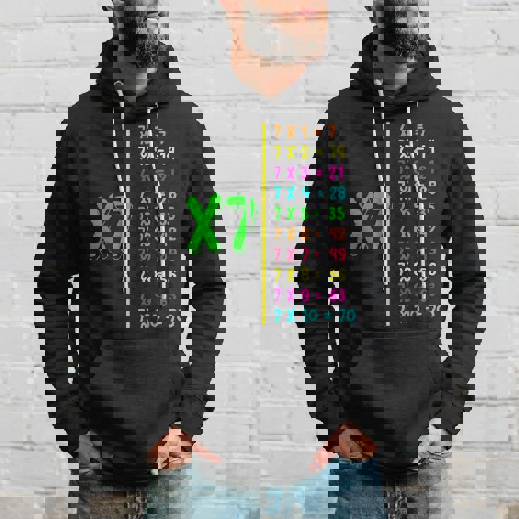 掛け算表7 小学生 算数の日 キッズ 男の子 パーカー 彼への贈り物