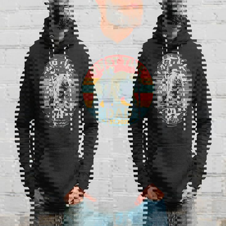 新しいお父さんと赤ちゃん熊の初めての父の日エスト2025 パーカー 彼への贈り物