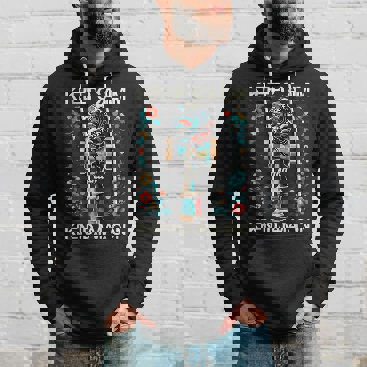 日本のけん玉 花柄 グレートウェーブ けん玉 パーカー 彼への贈り物