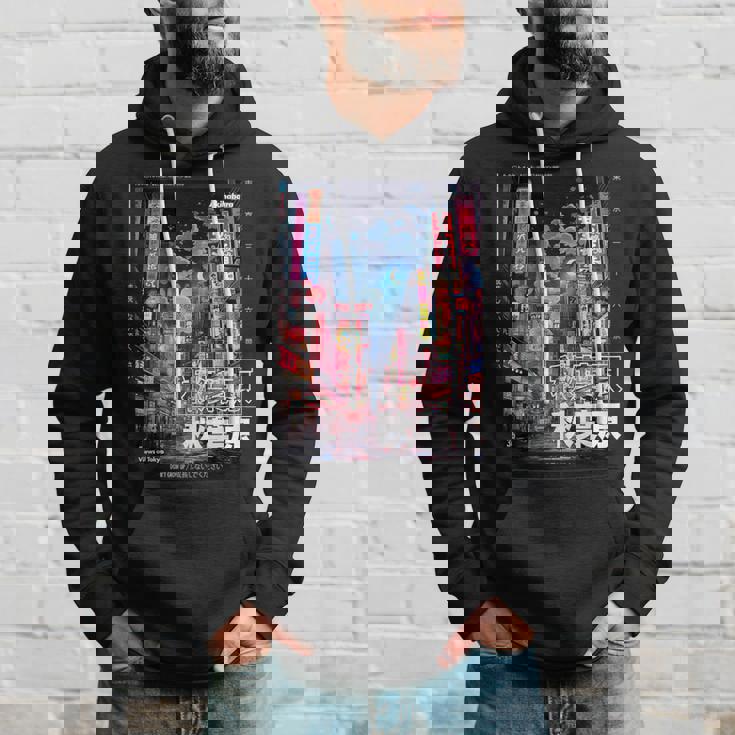 日本のストリートウェア レトロエステ 秋葉原 東京グラフィック パーカー 彼への贈り物