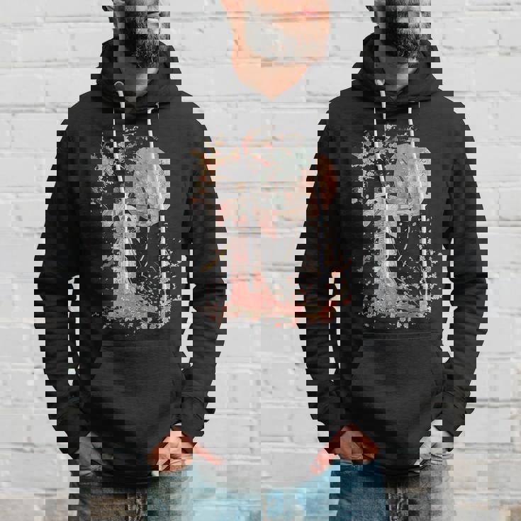 日本の伝統的な弓道アーチェリーアート桜のデザイン。 パーカー 彼への贈り物