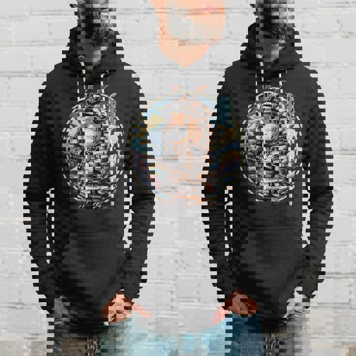 日本の侍カピバラのタトゥー、かわいい忍者カピバラ パーカー 彼への贈り物