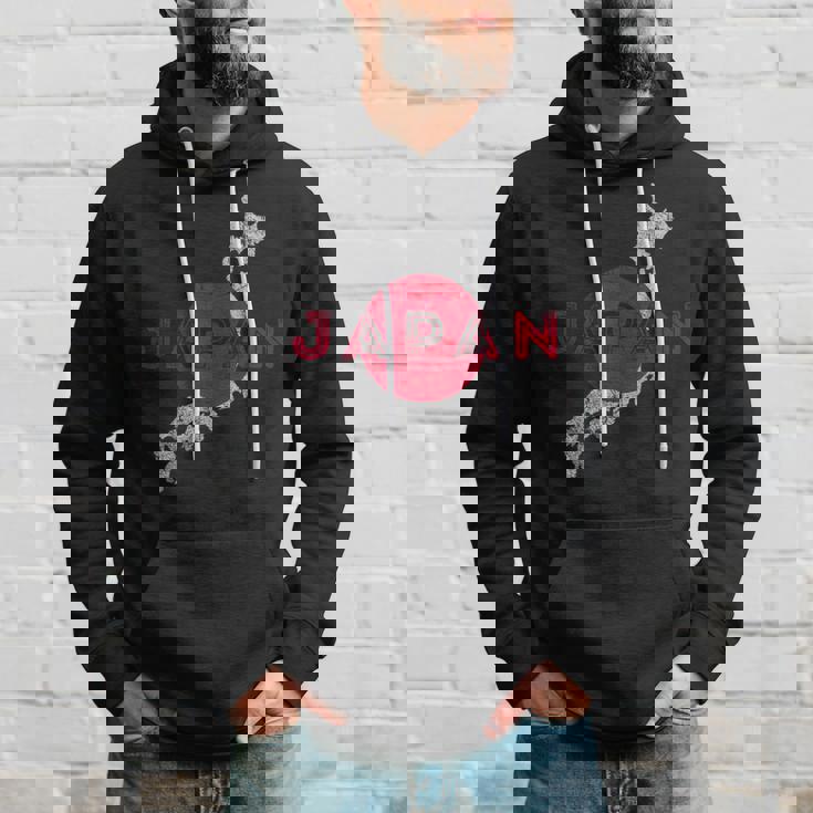 日本の地図と旗 日本のお土産 パーカー 彼への贈り物