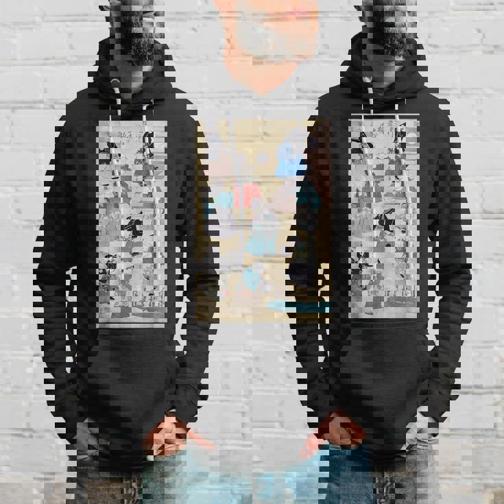 日本の猫 歌川国芳 流行猫の曲鞠 ヴィンテージ浮世絵 芸術の美的 日本の伝統美術 パーカー 彼への贈り物