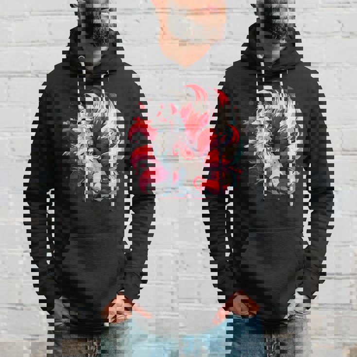 日本アニメ キツネ 九尾 パーカー 彼への贈り物