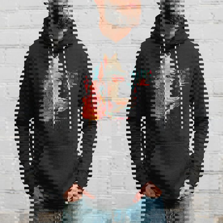 日本スピッツ 犬 モチーフ ペット 幾何学 日本スピッツ パーカー 彼への贈り物