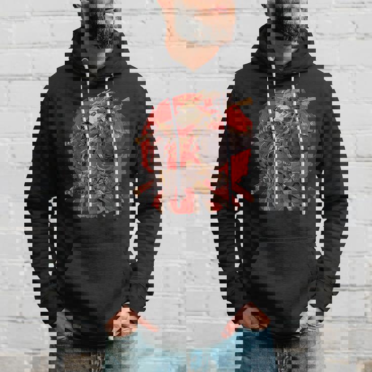 日本美術 パンダ 忍者 浮世絵 アニメ風 サムライパンダ パーカー 彼への贈り物