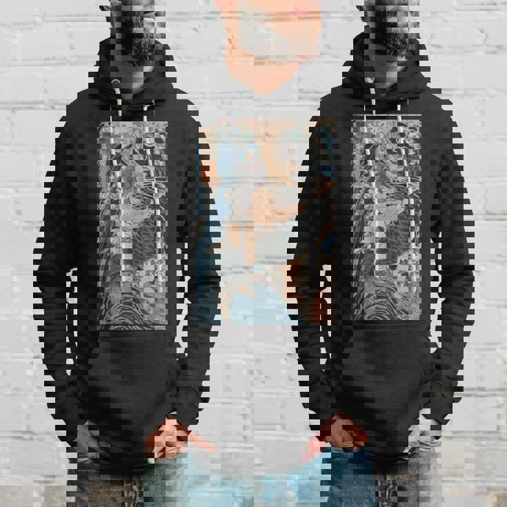 日本美術 戦闘機 相撲 鯉 海波 国吉 浮世絵 パーカー 彼への贈り物