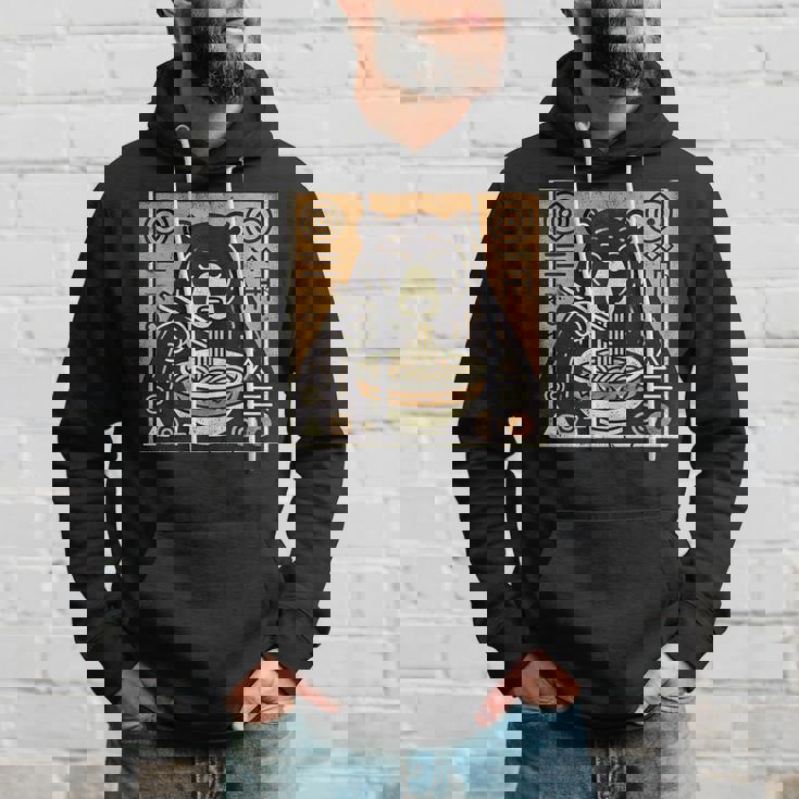 日本美術 野生動物 麺好き かわいい くま ラーメン パーカー 彼への贈り物