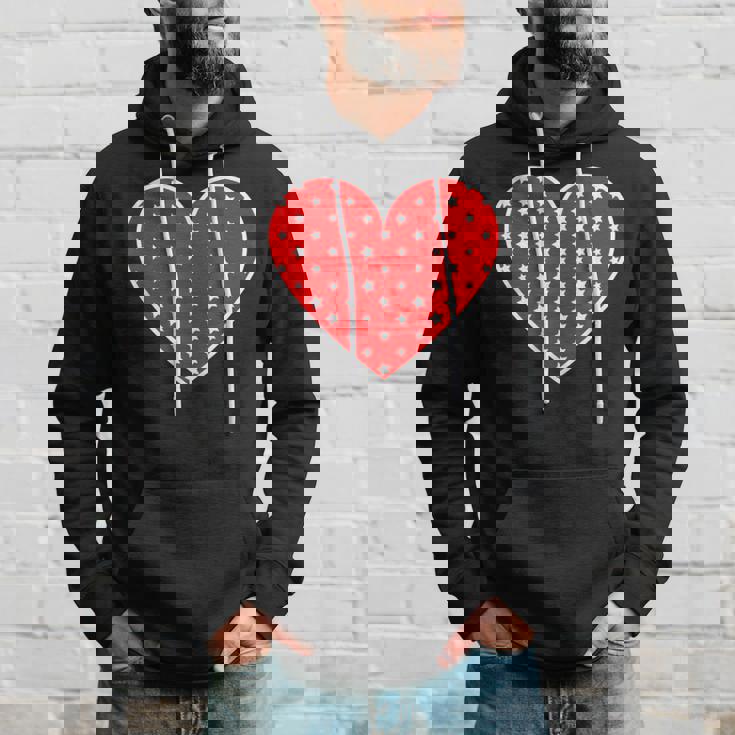 星柄のグラフィックハートプリント。 パーカー 彼への贈り物