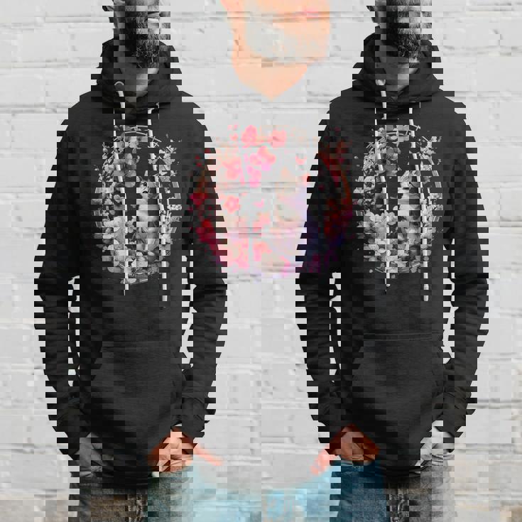 春の桜 かわいい猫と桜の花 パーカー 彼への贈り物