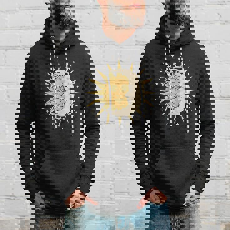 月 太陽 美的 神秘的 パーカー 彼への贈り物