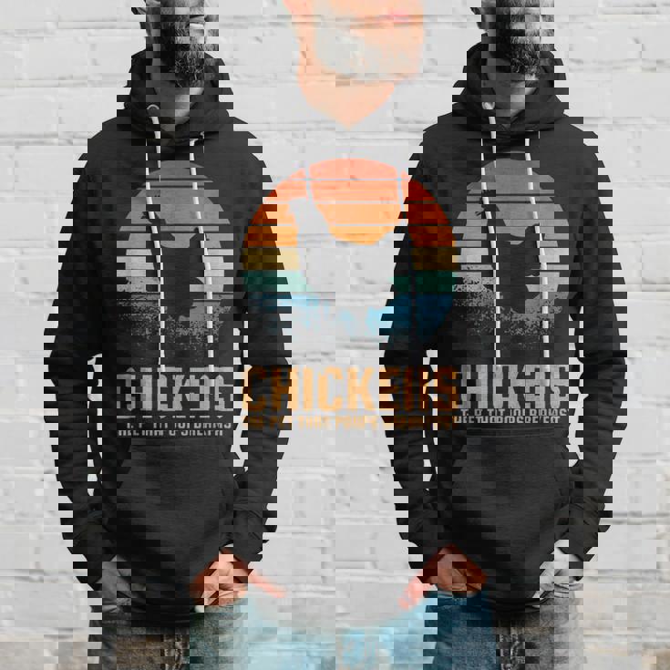 朝ごはんを食べるペット、ニワトリ パーカー 彼への贈り物