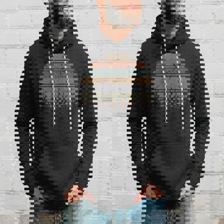 木 屋外 自然 鳥 レトロ 森 パーカー 彼への贈り物