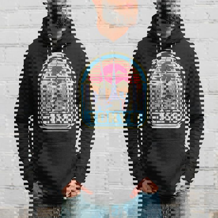 東京シティスカイライン ヴィンテージ 日本土産 レトロカラー パーカー 彼への贈り物