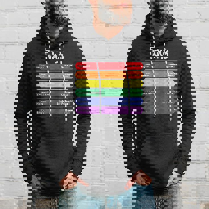 東京プライド レインボーフラッグ カラー メトロ鉄道 Lgbtq パーカー 彼への贈り物