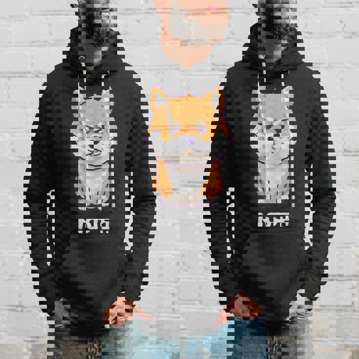 柴犬 犬 赤柴 怒柴 拒否柴 嫌です 怒った犬 かわいい おもしろ パーカー 彼への贈り物