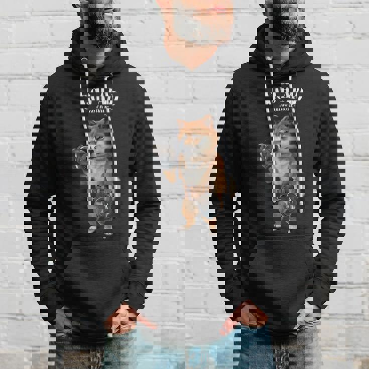 柴犬 筋トレ ダンベル付き フィットネスジム パーカー 彼への贈り物