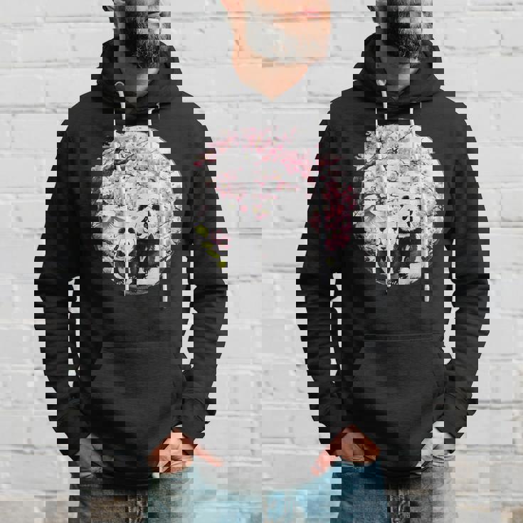 桜 パンダ お花見 親子 春 水墨画 和風 動物 パーカー 彼への贈り物