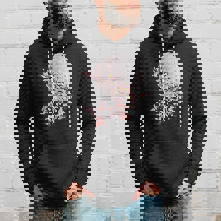 桜 花 満月 さくら 日本文化 パーカー 彼への贈り物