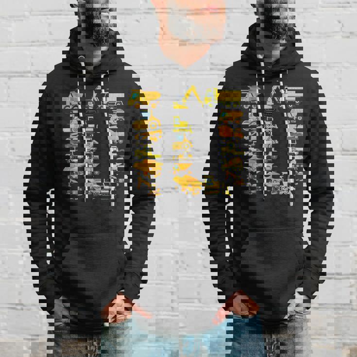 楽しい建設トラック 10歳の誕生日パーティー 男の子 10歳 パーカー 彼への贈り物