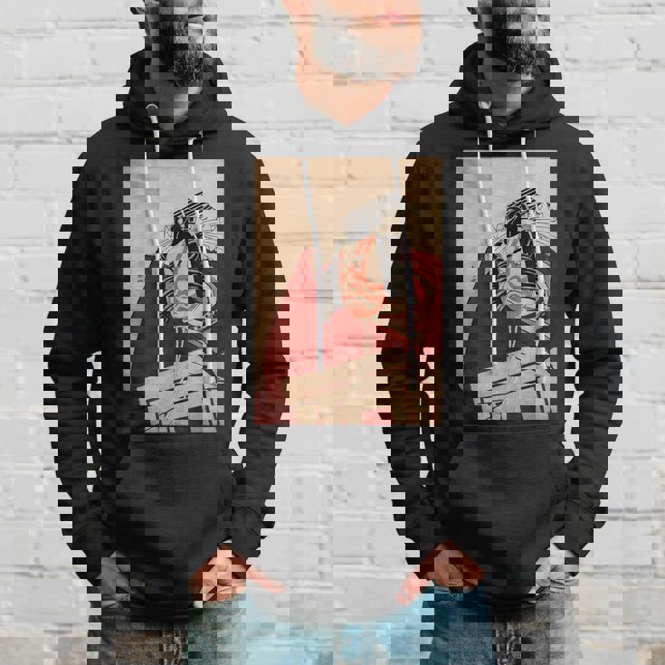 歌舞伎 役者 市川 團十郎 暫 しばらく勝川 春好江戸時代 役者絵 パーカー 彼への贈り物