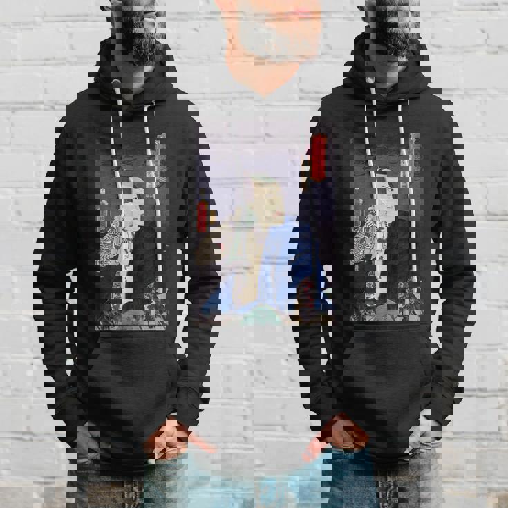 武士 歌舞伎 ヴィンテージ 日本の浮世絵 木版画 パーカー 彼への贈り物